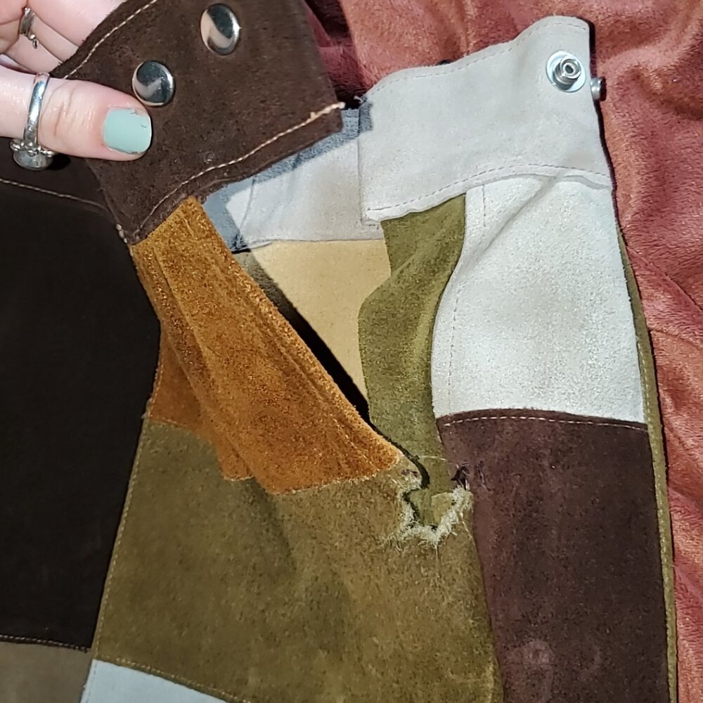 Authentic 1970's Patchwork Skirt - image 4